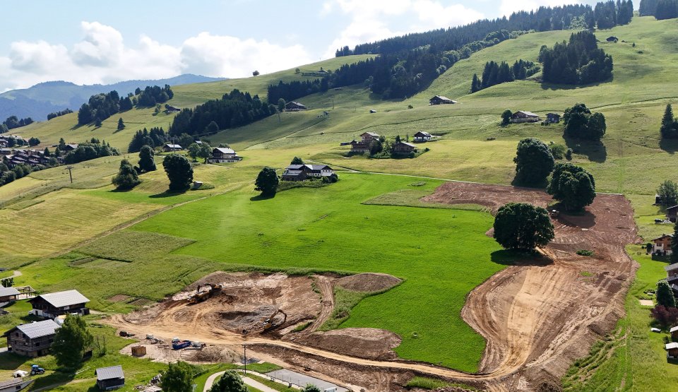 Photo des travaux vus du ciel - Drone