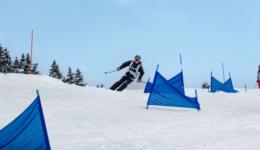 Slalom au snowpark de Crest-Voland Cohennoz