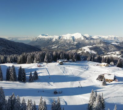 Sommet du Mont Lachat en Hiver 