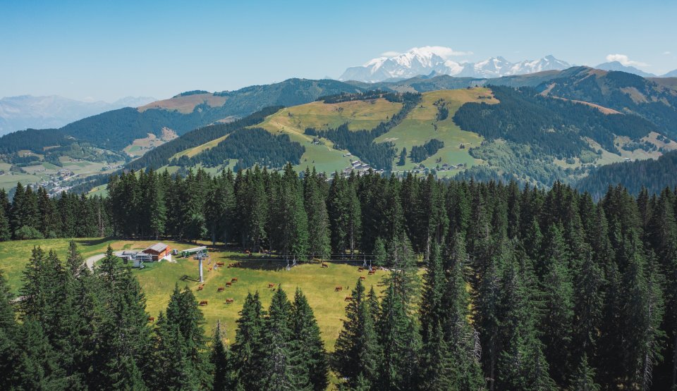Photo Drone du Lachat et du Mont Blanc